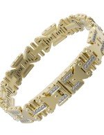 Браслет из лимонного золота c бриллиантами