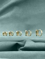 Серьги из лимонного золота