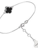 Браслет из белого золота c ониксом