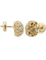 Серьги из золота 585 пробы c бриллиантами