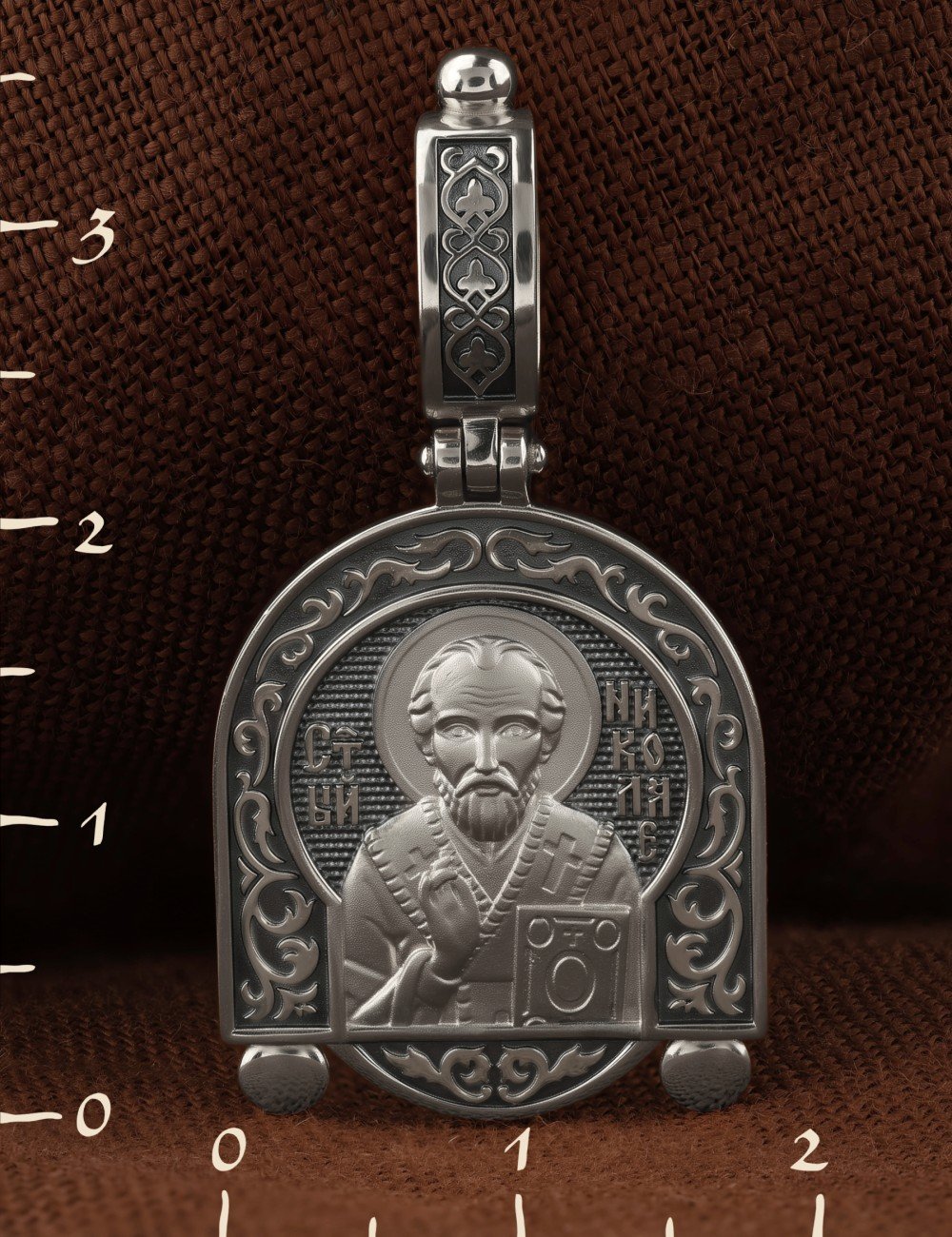 Образок из белого золота