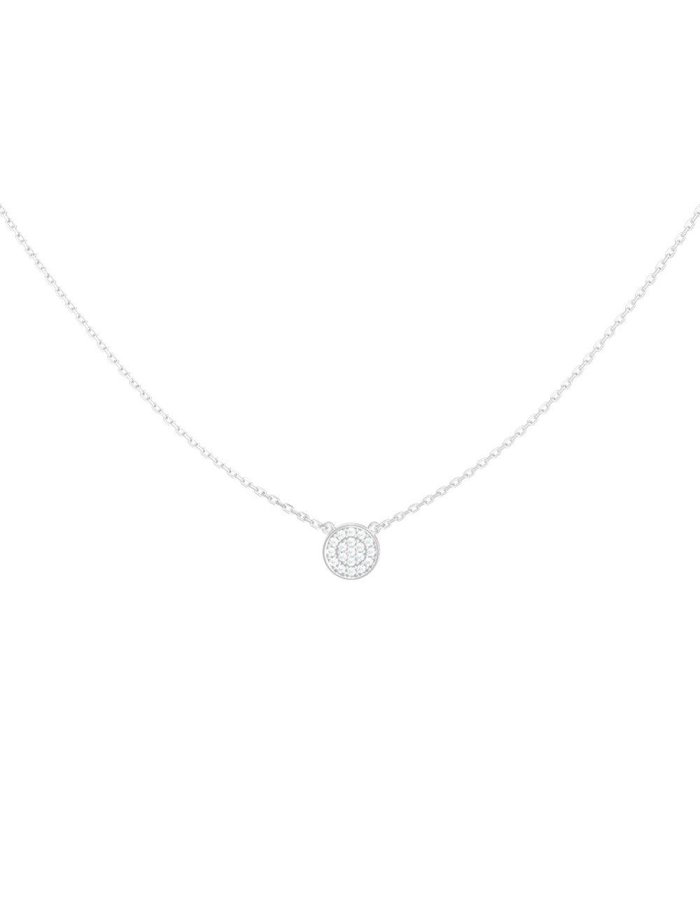 Колье из белого золота c бриллиантами