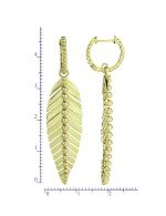 Серьги из лимонного золота