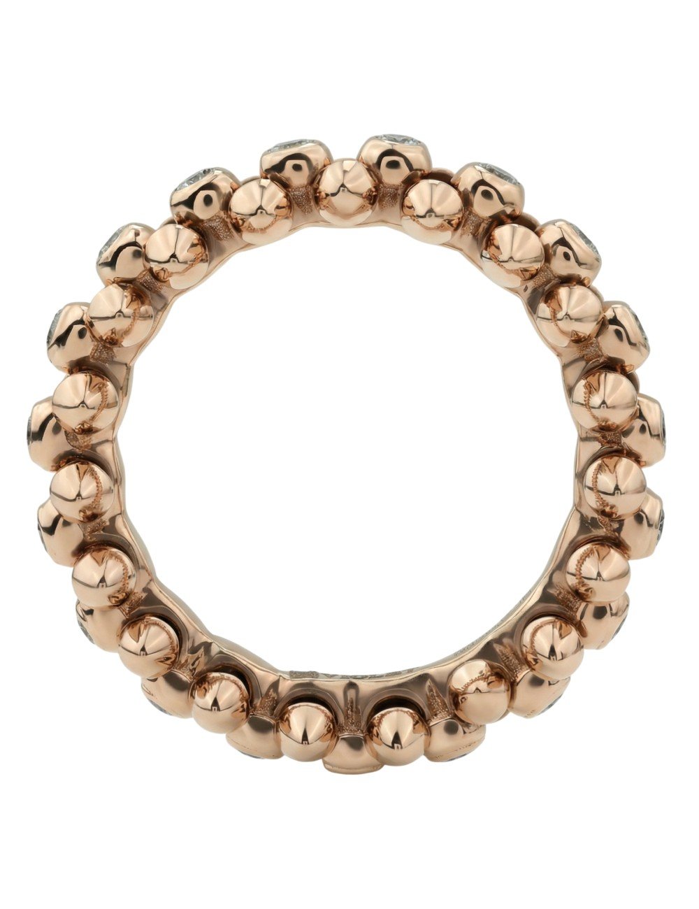 Кольцо из розового золота c бриллиантами