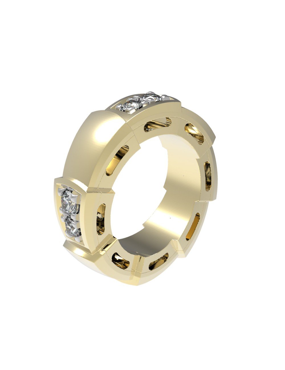 Подвеска из лимонного золота c бриллиантами