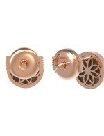 Серьги из золота c тигровым глазом