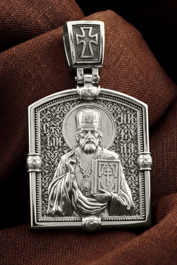 Образок из белого золота