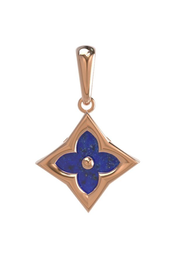 Подвеска из золота c лазуритом