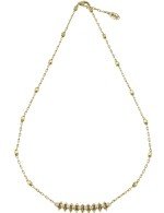 Колье из лимонного золота c бриллиантами