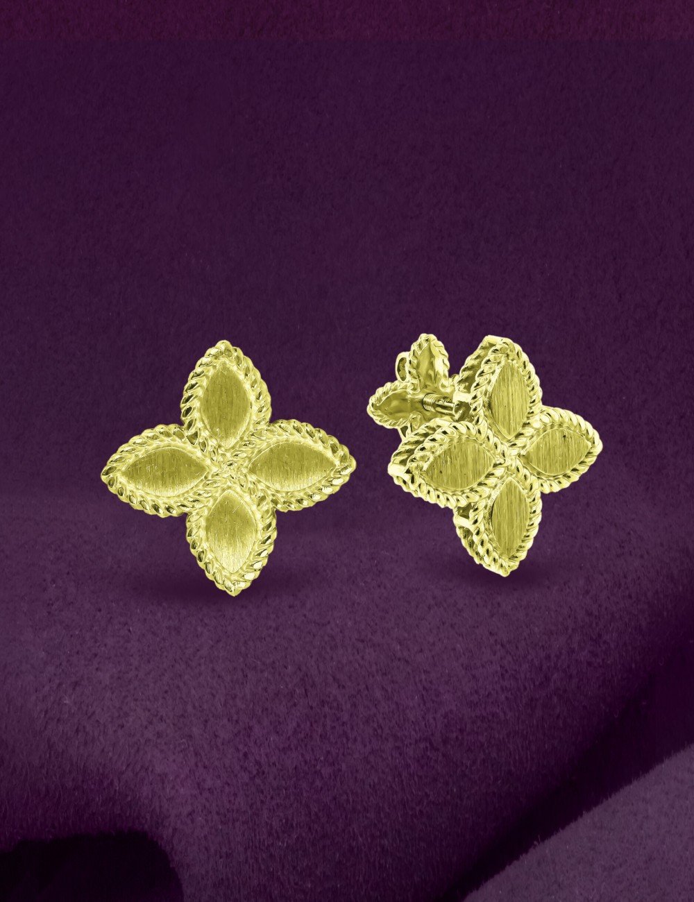 Серьги из лимонного золота