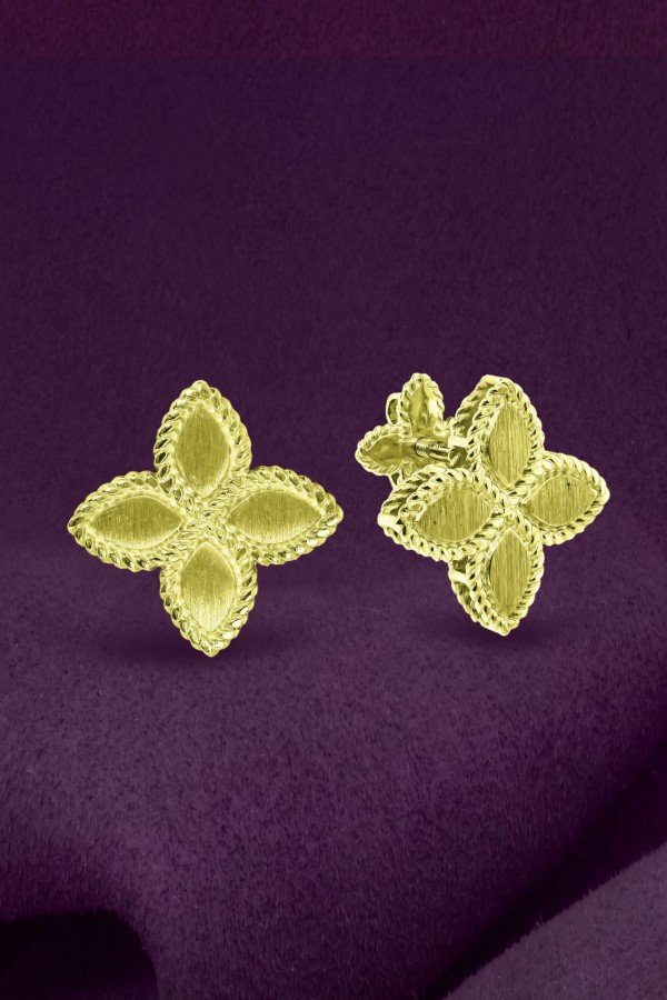 Серьги из лимонного золота