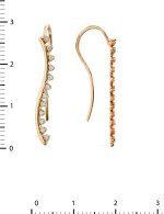 Серьги из золота c бриллиантами