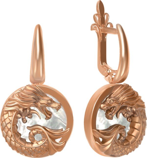 Серьги из золота 585 пробы
