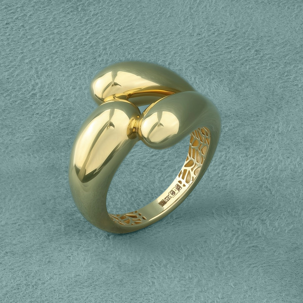 Кольцо из лимонного золота 585 пробы