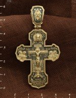 Крест из лимонного золота