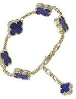 Браслет из лимонного золота c лазуритом