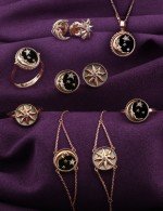 Серьги из золота c бриллиантами