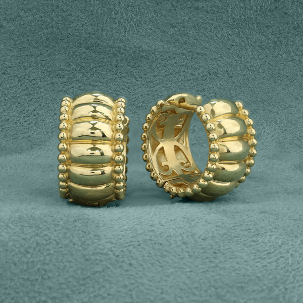 Серьги из лимонного золота 585 пробы