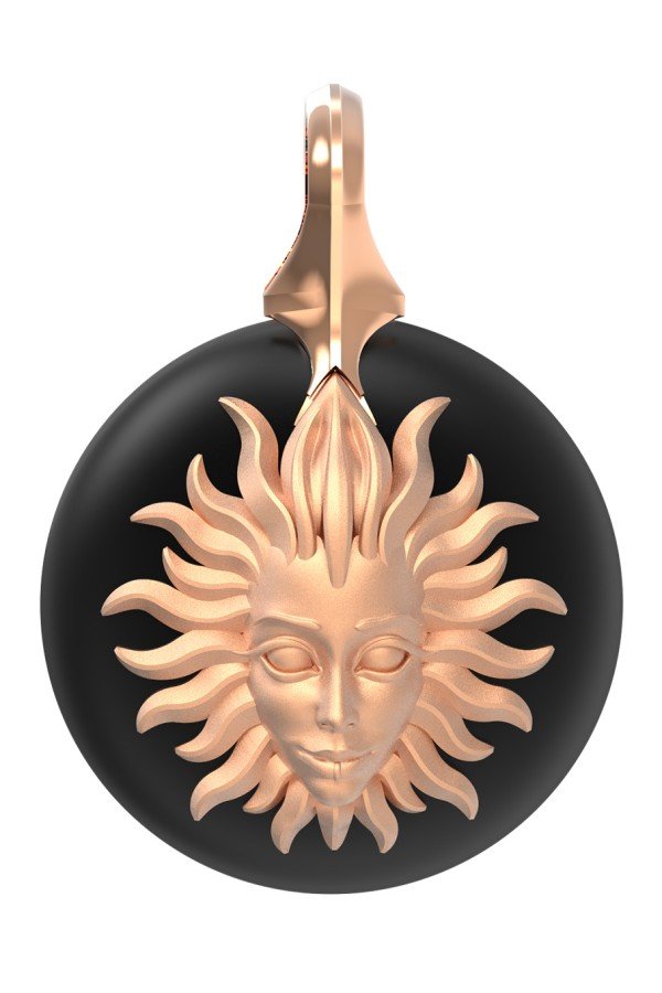 Подвеска из золота c ониксом