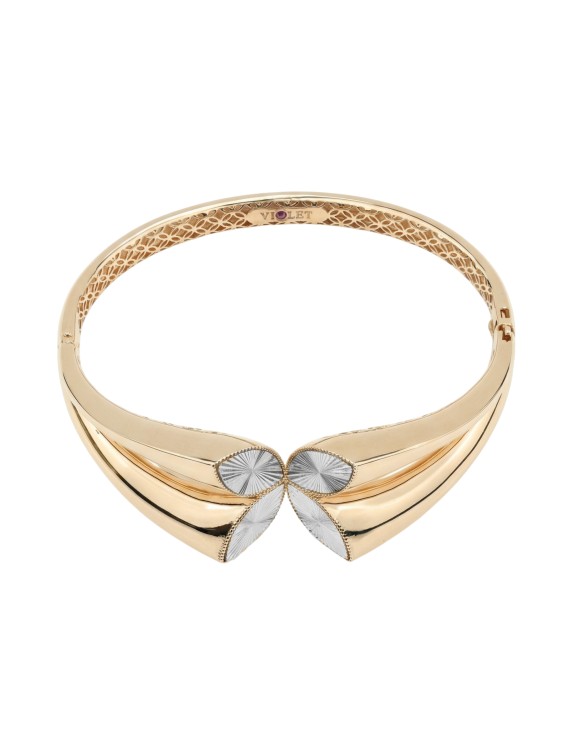 Браслет из красного золота 585 пробы c рубином