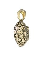 Подвеска из лимонного золота c эмалью