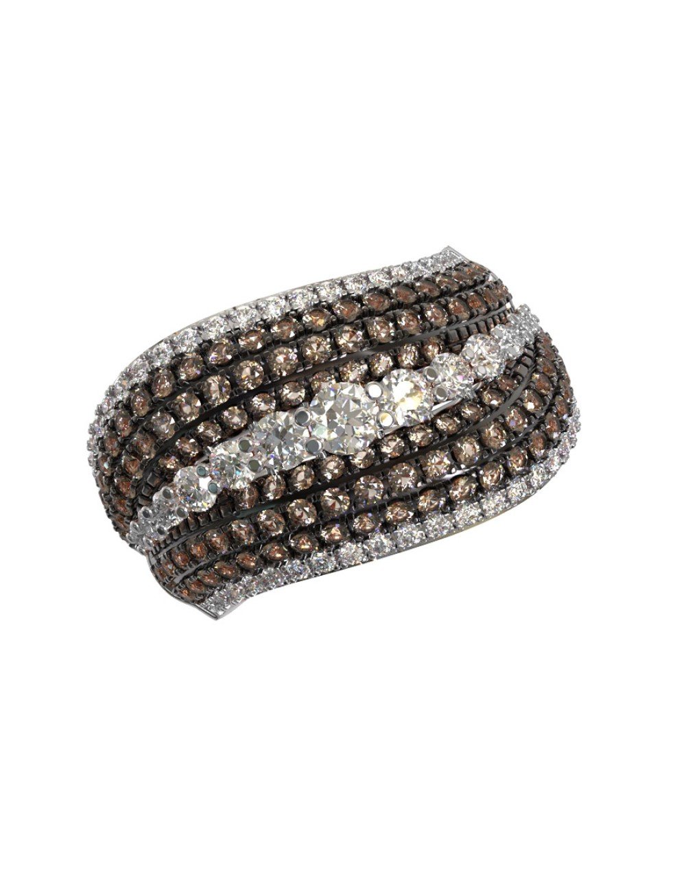 Кольцо из белого золота c бриллиантами