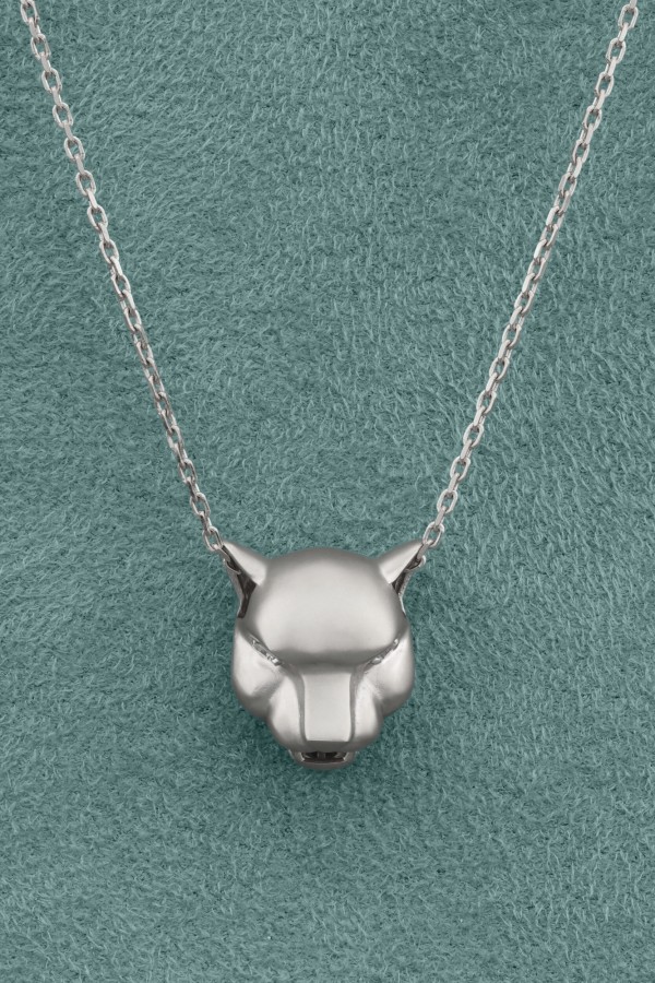 Колье из белого золота 585 пробы c бриллиантами