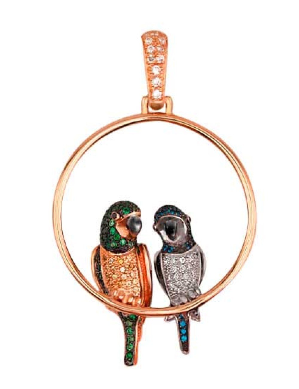 Подвеска из золота c фианитом