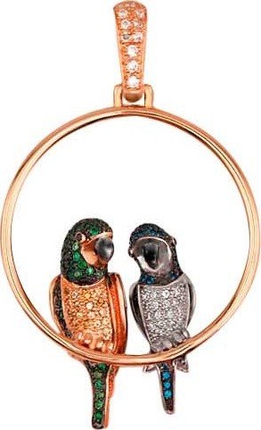 Подвеска из золота c фианитом