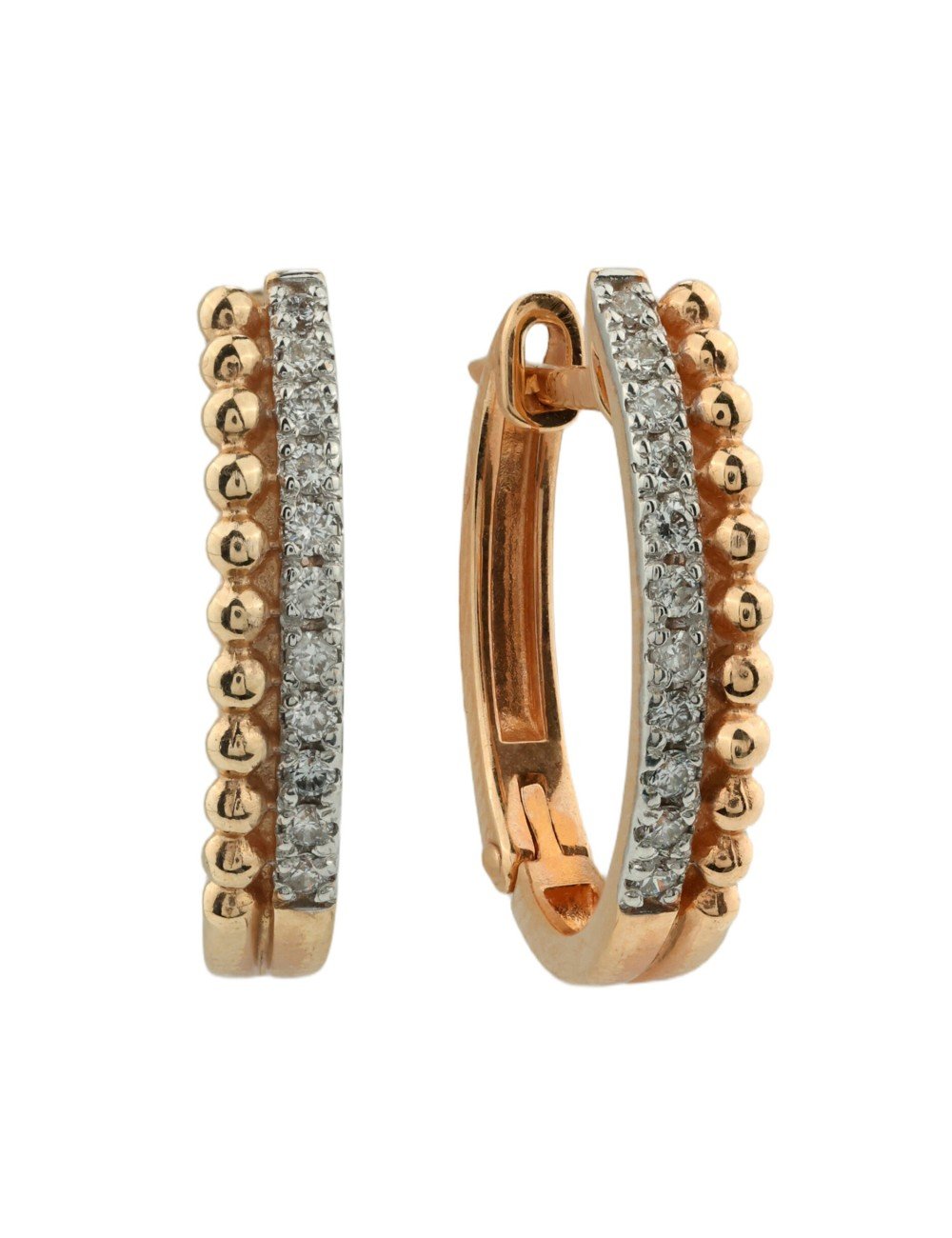 Серьги из золота c бриллиантами