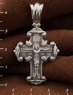 Крест из белого золота