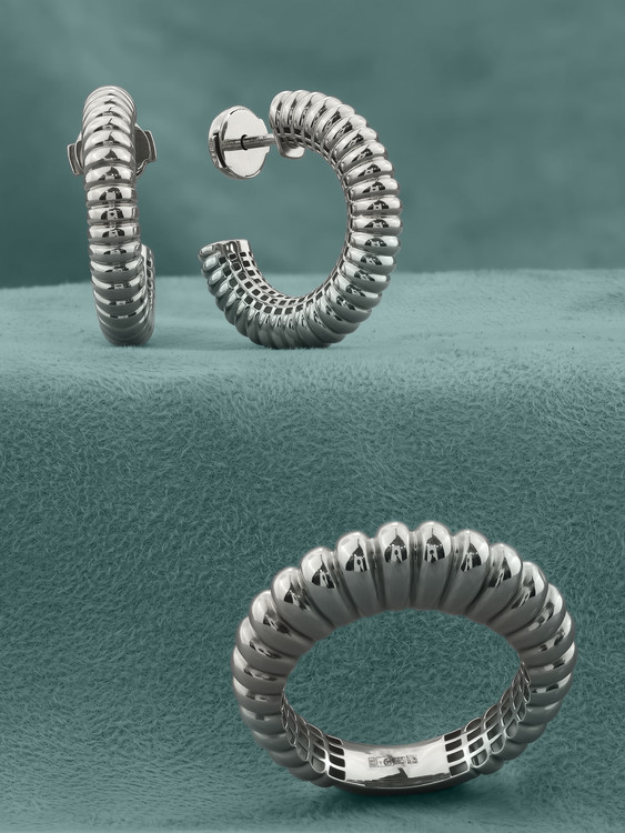 Кольцо из белого золота 585 пробы