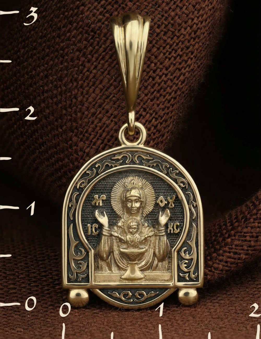 Образок из лимонного золота