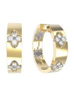 Серьги из лимонного золота c бриллиантами