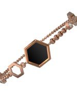 Браслет из золота c бриллиантами, ониксом и перламутром