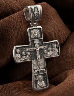 Крест из белого золота