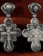 Крест из белого золота