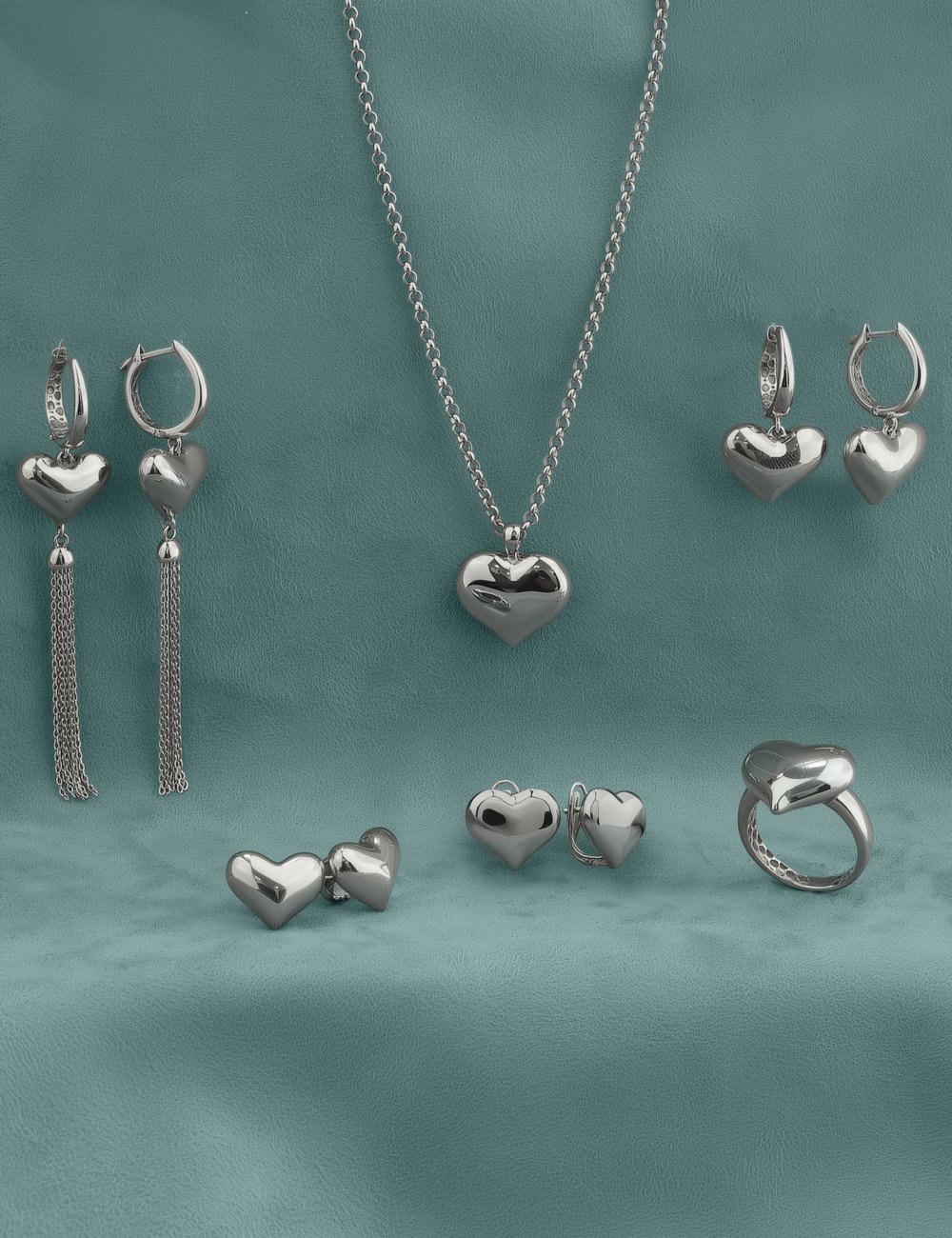 Серьги из белого золота