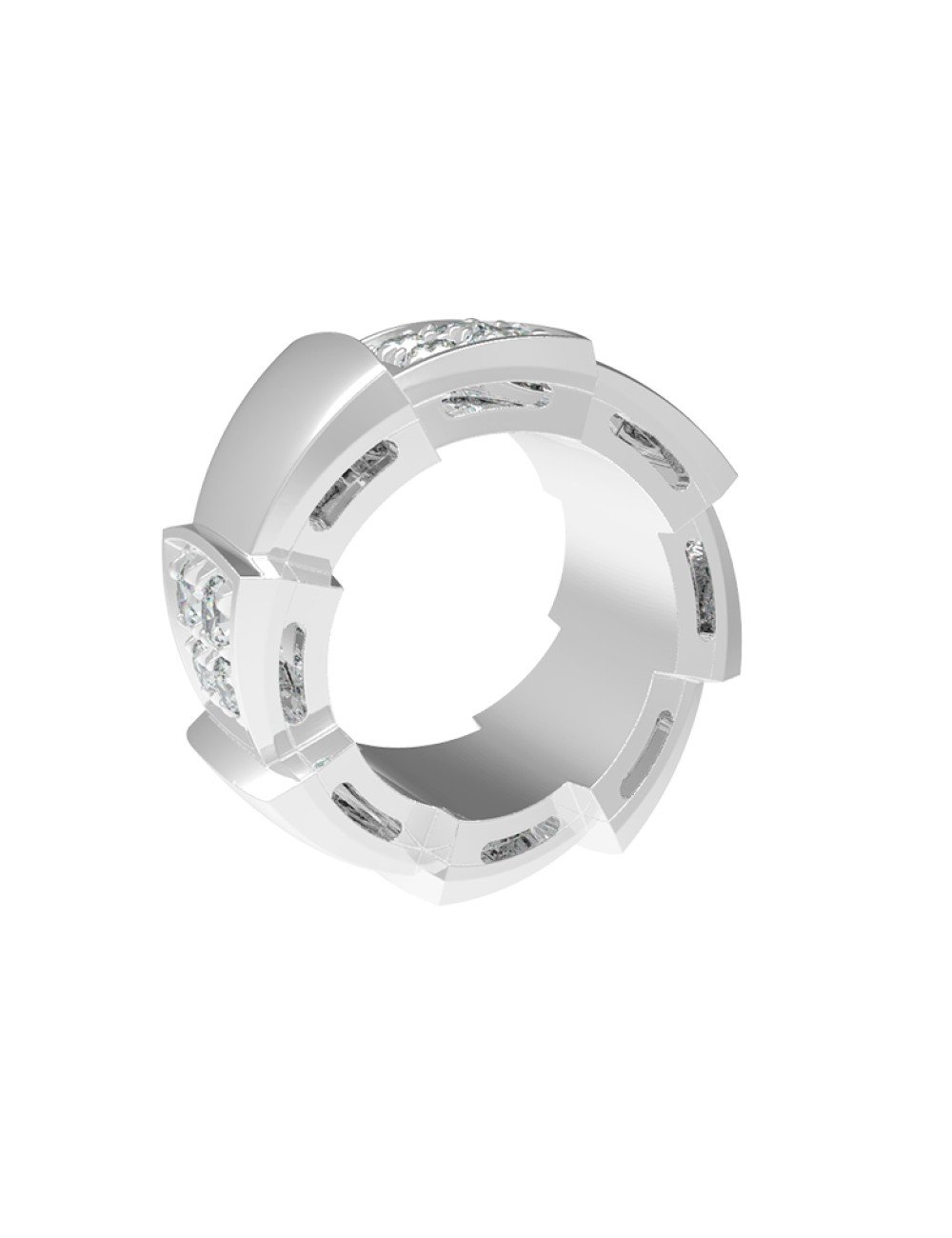 Подвеска из белого золота c бриллиантами