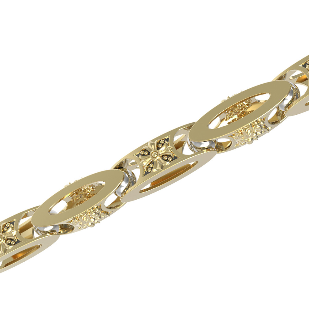 Цепь из лимонного золота 585 пробы