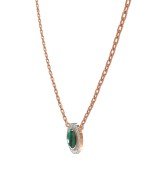 Колье из золота c бриллиантами и малахитом