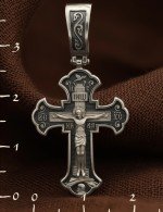 Крест из белого золота