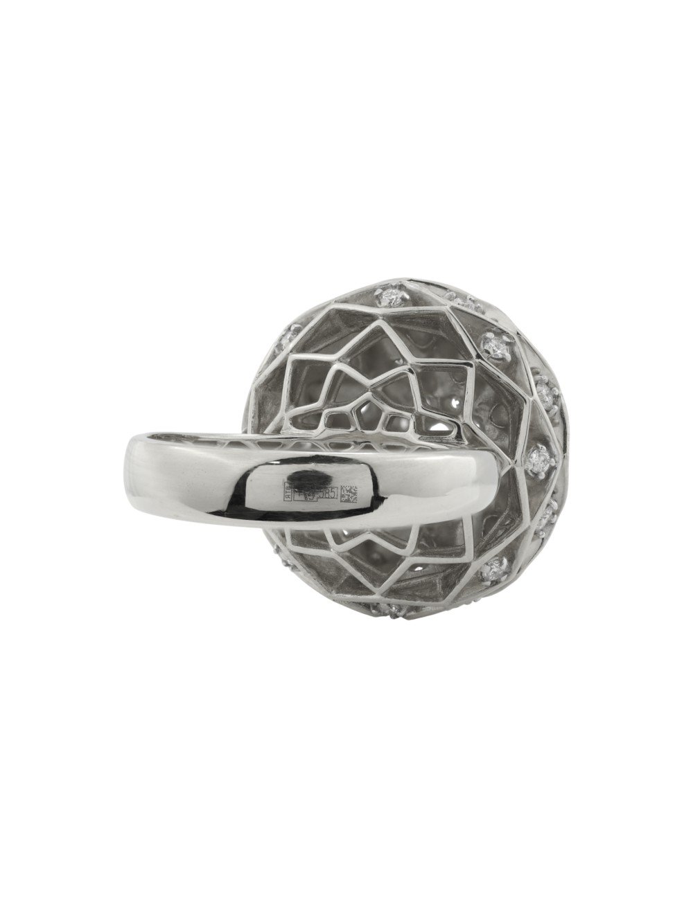 Кольцо из белого золота c бриллиантами