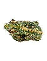 Кольцо из лимонного золота c эмалью и рубином