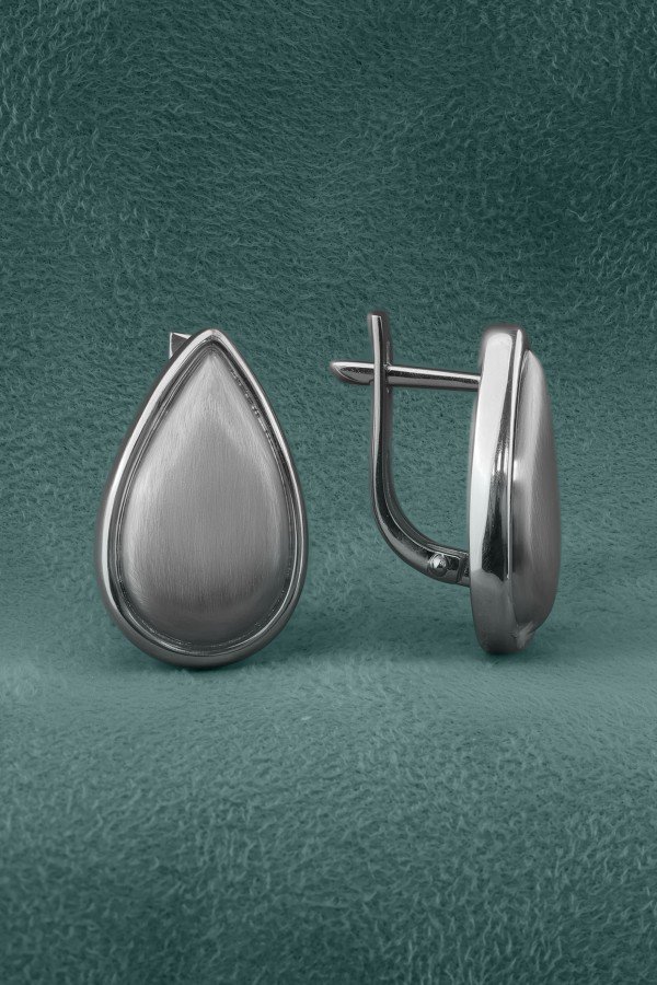 Серьги из белого золота