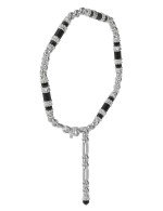 Браслет из белого золота c ониксом