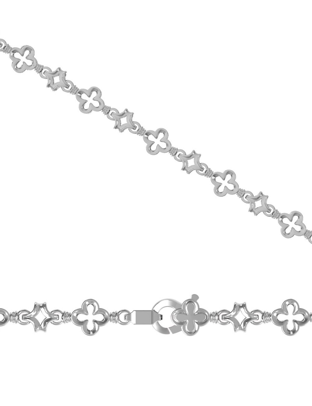 Цепь из белого золота