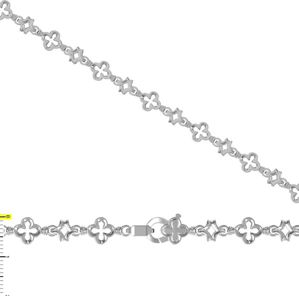 Цепь из белого золота 585 пробы
