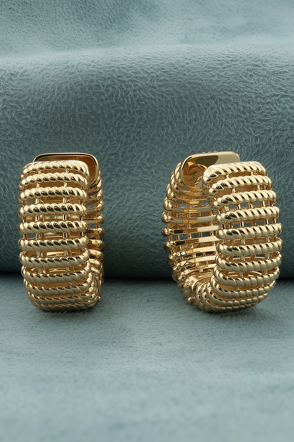 Серьги из красного золота 585 пробы