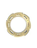 Подвеска из лимонного золота c бриллиантами и малахитом